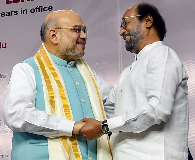 rajini and amit shah