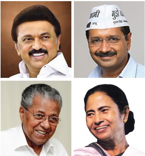 stalin pinarayi vijayan arvind and mamta