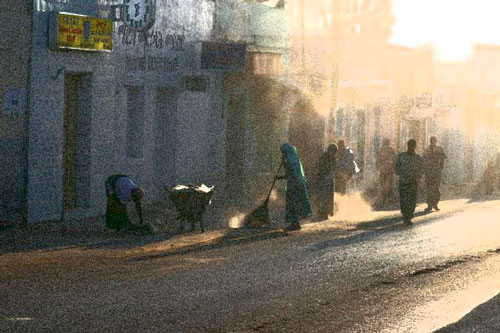 dusty street