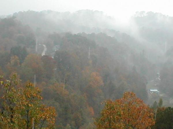 rain in hill