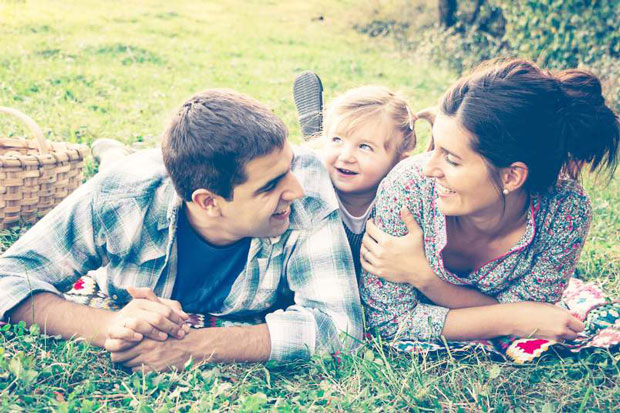 couple with child