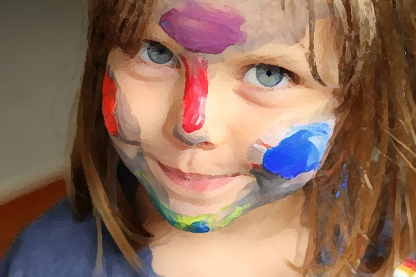 girl painting