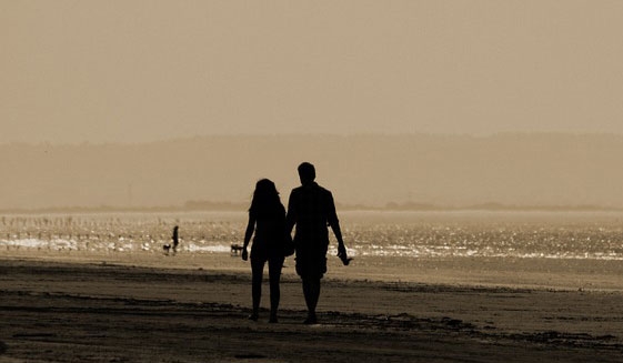 lovers walking