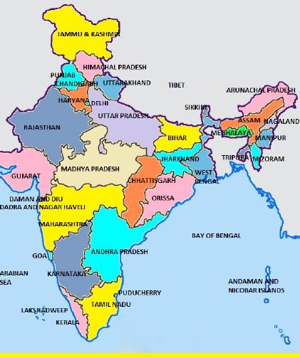 india map