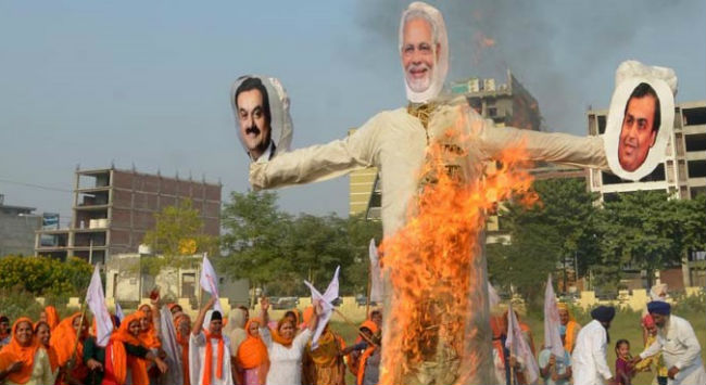 modi ambani adani fire