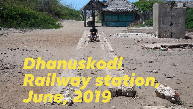 dhanuskodi railway station 2019
