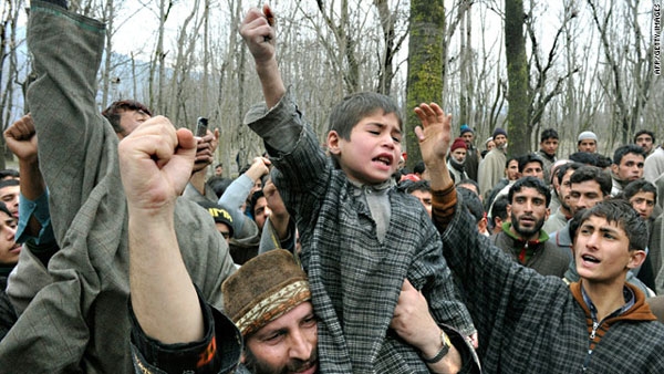 kashmir protest