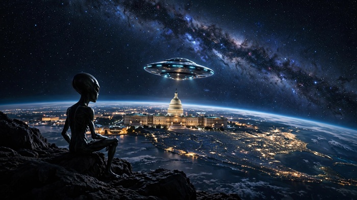 alien ufo capitol orbit