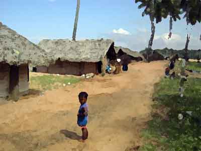 Srilankan village