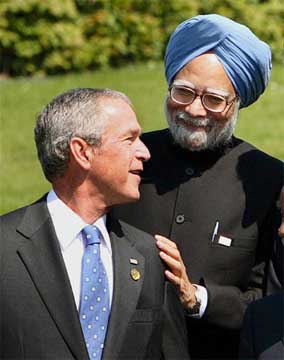 Bush and Manmohan Singh