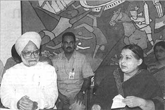 Manmohan singh and Jayalalitha